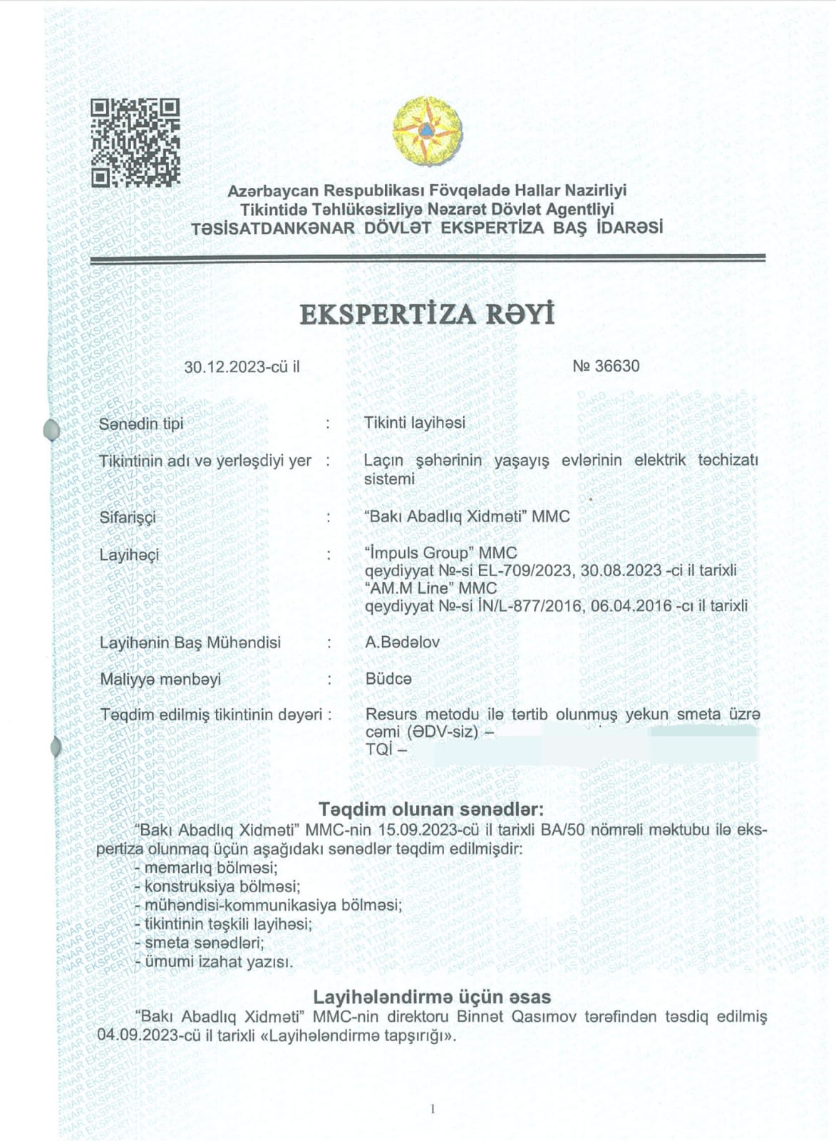 FHN- Ekspertiza Rəyləri